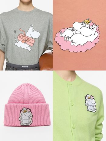 可愛爆炸！Acne Studios嚕嚕米聯名「毛帽、襯衫、T恤」超時髦設計穿出門不尷尬！