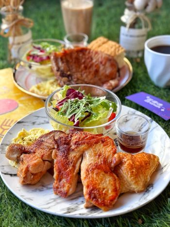 台中大份量早午餐 超巨豬排😍😍