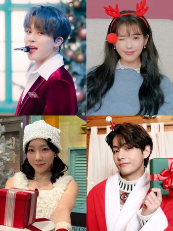 精選2024韓國SOLO歌手聖誕歌曲！IU、太妍每年逆襲音源，防彈JIMIN榮登網友最想一起過聖誕節的男明星！