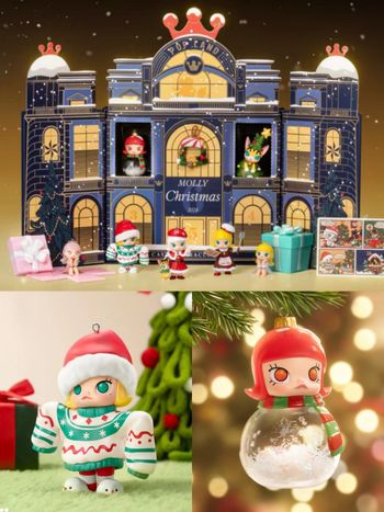 泡泡瑪特2024聖誕倒數月曆軟萌登場！城堡禮盒、聖誕毛衣、雪人MOLLY公仔全都夢幻到發瘋瘋！