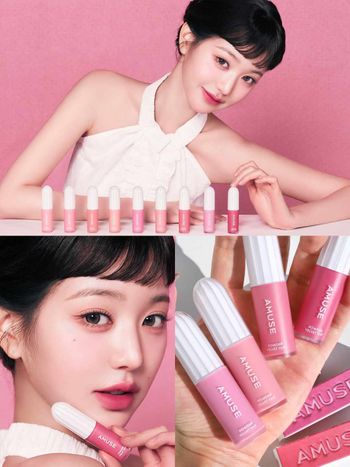 2025韓國話題唇彩推薦！AMUSE挑戰「史上最輕盈」絲絨唇釉，打造張員瑛同款原生肉感豐翹唇！