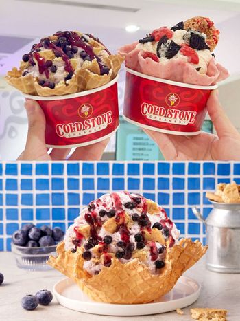 整個月都買一送一！COLDSTONE草莓季必吃「草莓優格乳酪冰淇淋、藍莓冰淇淋」酸甜療癒登場！