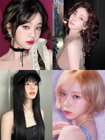 2025女團同款小臉髮型圖鑑！薇娟仙氣羽毛剪、張員瑛胎毛斜瀏海...，Karina、Winter髮型模仿率最高！