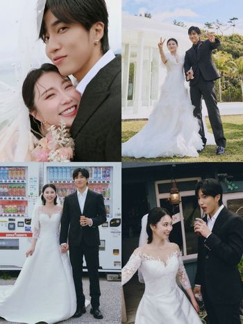 婁峻碩、焦凡凡沖繩婚禮照片曝光！根本最夢幻婚紗拍照範本、搭配珠寶都是Tiffany的！