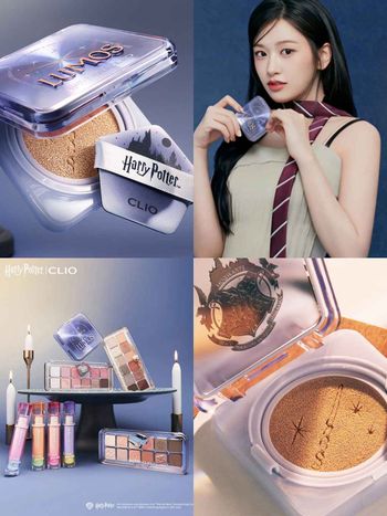 2025哈利波特彩妝聯名！安俞真同款CLIO「奇幻氣墊粉餅」登場，用魔法讓毛孔、瑕疵全部去去！