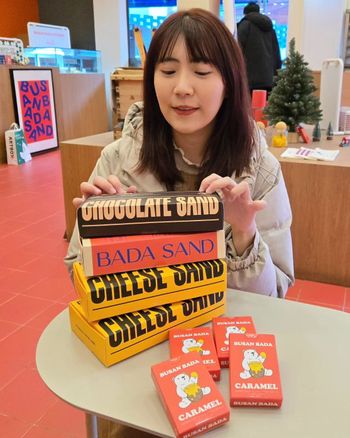 釜山必買奶油餅乾＆牛奶糖badasand海雲台海理團路