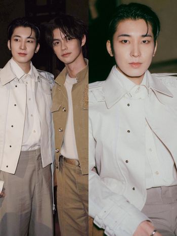 SEVENTEEN圓佑王子駕到！Burberry大秀顏值稱霸全場、和泰星Bright合照畫面太好看！