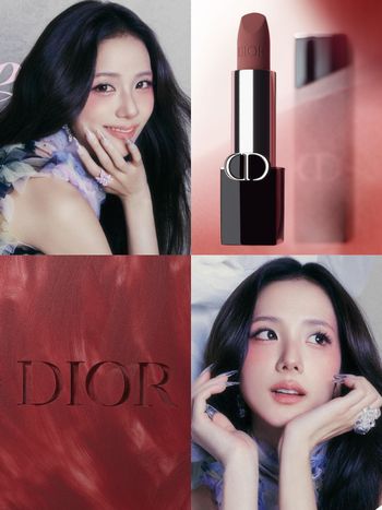 JISOO未上市搶先曝光唇膏來了！DIOR「藍星柔紗唇膏」柔紗霧面新質地，完美打造無邊界韓系美唇！