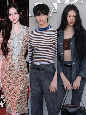 PRADA米蘭大秀陣容太狂！邊佑錫重返主戰場、Karina＆MEOVV隊長手勾手下班太可愛！