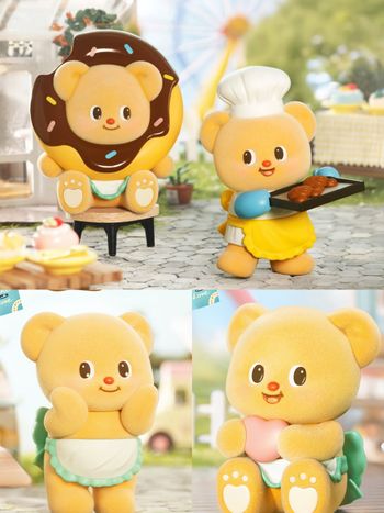 泰國超夯奶油小熊公仔台灣也買得到！甜蜜日常系列盲盒「甜點師小熊、甜甜圈小熊」可愛爆必買！