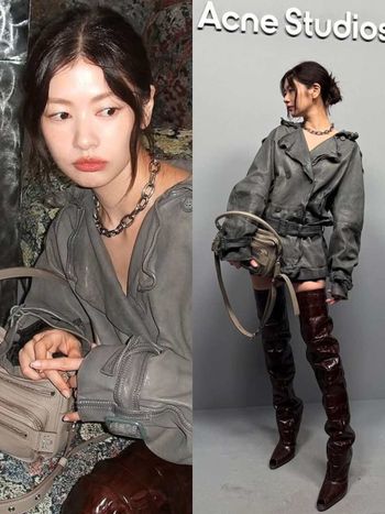 韓劇《媽朋兒》庭沼珉驚喜現身Acne Studios時裝週大秀！美腿長到不可思議！
