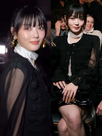 《與惡魔有約》都到曦回來了！母胎美人「金裕貞」財閥千金風降臨Balmain秋冬巴黎大秀！