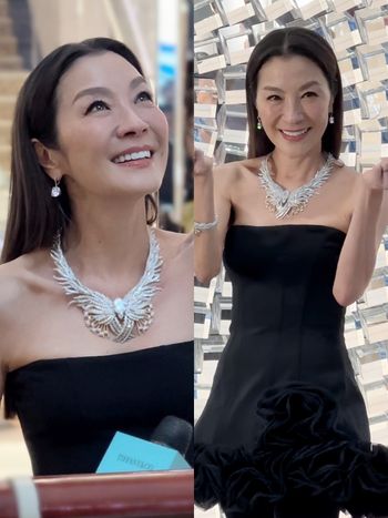 本人真的美！楊紫瓊現身Tiffany & Co.台北101旗艦店、62歲少女體態太驚人！
