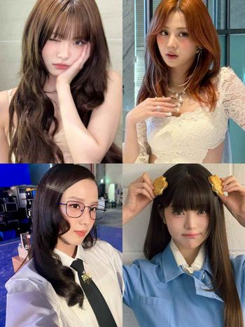 2025上半年韓星髮型趨勢！張員瑛漫畫瀏海、JISOO復古大波浪、采源Bebe Cut短髮，全都是層次剪髮！