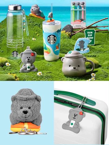 韓國星巴克必買濟州島限定新品來了！Q翻「石頭小熊馬克杯、衝浪小熊吸管水杯」這天開賣！