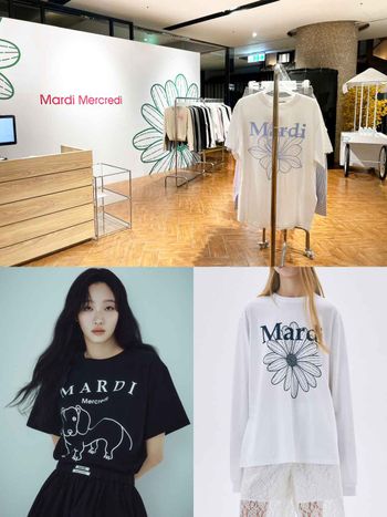 韓星愛牌Mardi Mercredi台中最新快閃店！春夏新品「小雛菊T、刺繡棒球帽」必買！