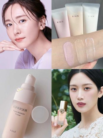 2025潤白提亮妝前乳推薦！D&G文佳煐同款霧紗妝感、新垣結衣光透裸肌、RMK飾底妝讓毛孔隱形了！