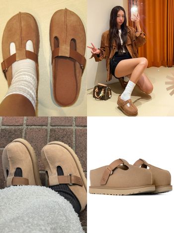 韓國女生都買了！UGG爆款「厚底木屐鞋」兩段式增高、一穿上腿看起來又細又直！