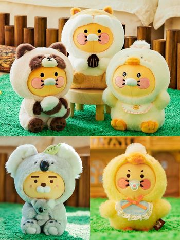 2025韓國旅遊必買！Kakao Friends動物園系列「無尾熊萊恩、浣熊春植玩偶」可愛到發瘋瘋！
