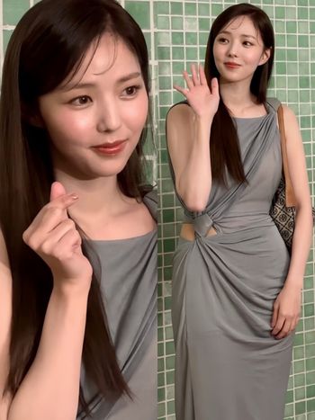 《現在撥打的電話》蔡秀彬本人臉超小！！性感灰色鏤空洋裝、可愛甜笑讓台北空氣都變香的！