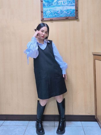 元氣少女日系層次感穿搭：春日溫柔率性風格
