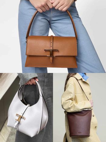TOD’S春夏新包根本通勤包天堂！「酒紅金條水桶包」低奢大容量、死忠粉絲都買超實用籃子包！