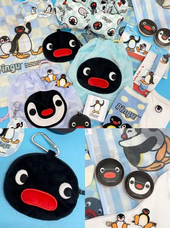 日本百元商店開賣企鵝家族周邊小物！超可愛「Pingu零錢包、Pinga粉撲」銅板價就能帶回家！