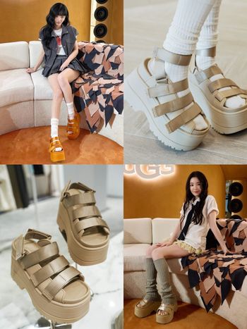 女團愛款！HANNI、小娟UGG同款細腿厚底涼鞋台灣也有了！「在這」搶先開賣！