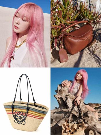 這麼漂亮合理嗎？LOEWE新廣告找來aespa Giselle！粉金髮根本人間精靈！