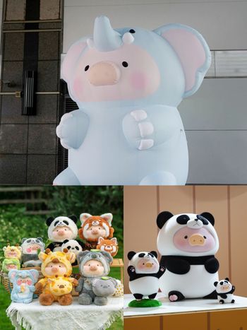 罐頭豬LuLu快閃新竹巨城！動物系列玩偶可愛爆必買、4公尺高「大象LuLu豬」氣偶萌翻登場！