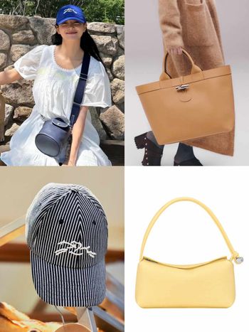 小資女注意！Longchamp新品太厲害！金世正搶先曬「棒球帽、水桶包」來燒大家！
