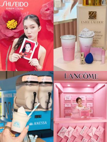 2025夏日快閃店盤點！蘭蔻粉紅幸福快閃、雅詩蘭黛冰紛莓果Café，王嘉爾驚喜現身安耐曬海灘俱樂部！