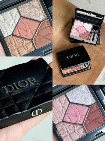 精品彩妝巔峰之作！迪奧把Lady Dior包包變成限量眼影盤，黑色藤格紋搭配顯白摩卡色系，眼影控必入手的夢幻逸品！