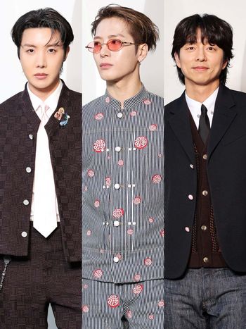 LV大秀第一排根本男神產地！J-hope王子氣場全開！孔劉、BamBam、王嘉爾也來了！