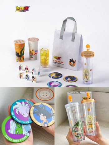 龜記、功夫茶跟七龍珠聯名了！限定必喝「星桃樂翡翠」超適合夏天、還有保冷袋&冷水杯要買！