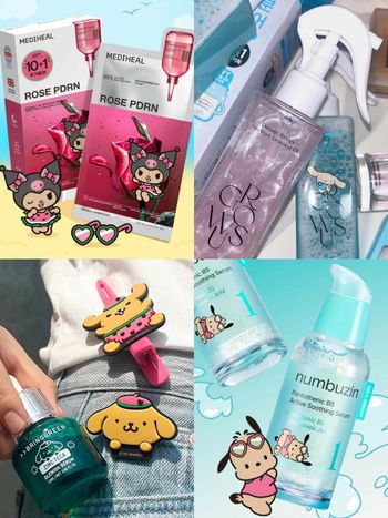 2025 OLIVE YOUNG三麗鷗保養聯名！庫洛米、大耳狗化身MEDIHEAL面膜、GROWUS護髮噴霧，必收藏！