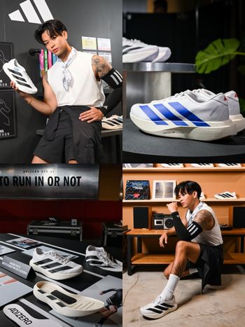 adidas冠軍跑鞋就是這雙！創作才子高爾宣OSN腳上爆紅黑白經典色、現在終於買得到啦！