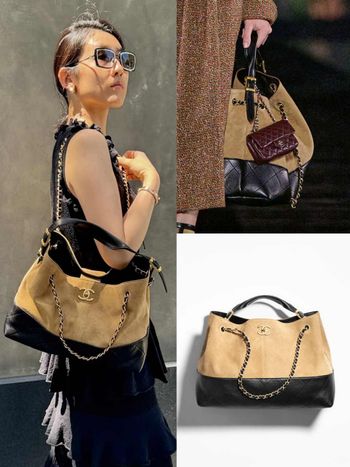 CHANEL新爆款登場！「麂皮購物包」大容量＋揹法多...優點數不完、絕對是今年大黑馬！