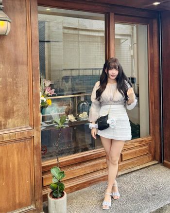 日系櫻花妹感藍白色系穿搭☁️