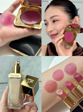TOM FORD把奢貴黑蘭花變身限量彩妝！設計師唇膏、頰彩霜調入顯白冷莓果色、高級直紋凹槽外殼，打造必收藏情人節禮物！