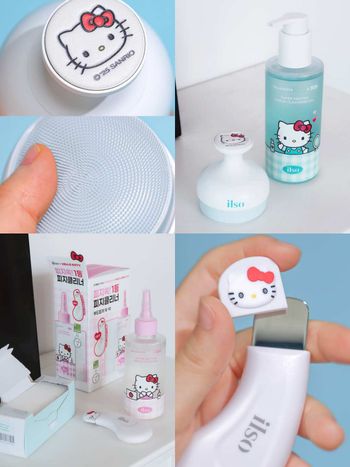 OLIVE YOUNG三麗鷗聯名可愛無極限！ilso粉刺導出液、鼻貼換上Hello Kitty包裝，凱蒂貓黑頭鏟必收藏！