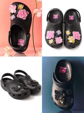少女心蠢蠢欲動！Crocs聯手韓牌Mardi推出「花卉洞洞鞋」兩款配色都好看、絕對要買！