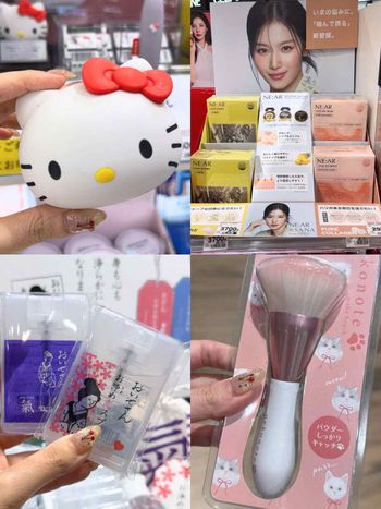 2025下半日本旅遊必買美妝清單！爆紅小人退散噴霧、貓咪肉球蜜粉刷、KITTY美顏器，看到架上有必結帳！