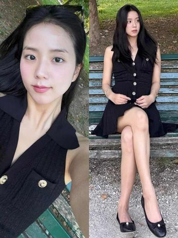 近素顏也美到窒息！Jisoo私服「DIOR芭蕾鞋、卡地亞手錶」財閥千金感，走到哪都是秀場！