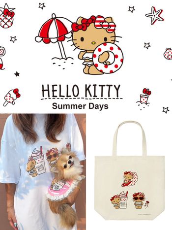 錯過會哭！日本UNIQLO推出訂製「曬黑版Hello Kitty上衣」連托特包也超可愛！