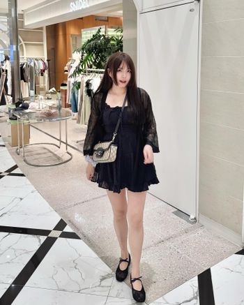 韓系質感小黑裙穿搭