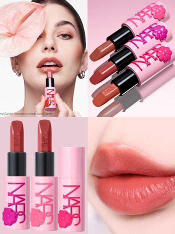 2025七夕情人節必收限量美妝！NARS「奢慾緞光唇膏」化身粉紅花束，送上3款限定玫瑰裸色＋3款人氣經典色，收到必尖叫！
