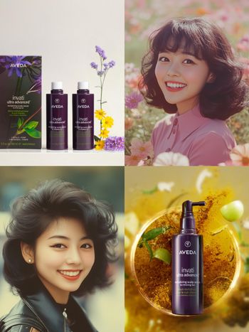 AVEDA母親節期間限定線上活動！AI生成「高顱頂髮」，超美豐盈髮動態短片、讓媽媽重現年輕美貌！