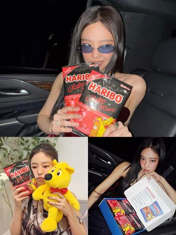 又要缺貨了！Jennie最新聯名「Ruby小熊軟糖」黑紅限定包裝超欠收藏、還有超Q愛心造型軟糖？