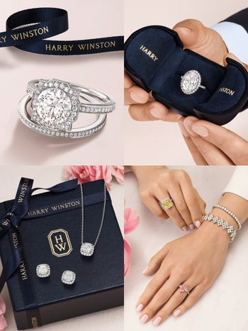 鑽石之王Harry Winston六大經典婚戒對戒推薦！收到The One鑽戒的準新娘超幸福！